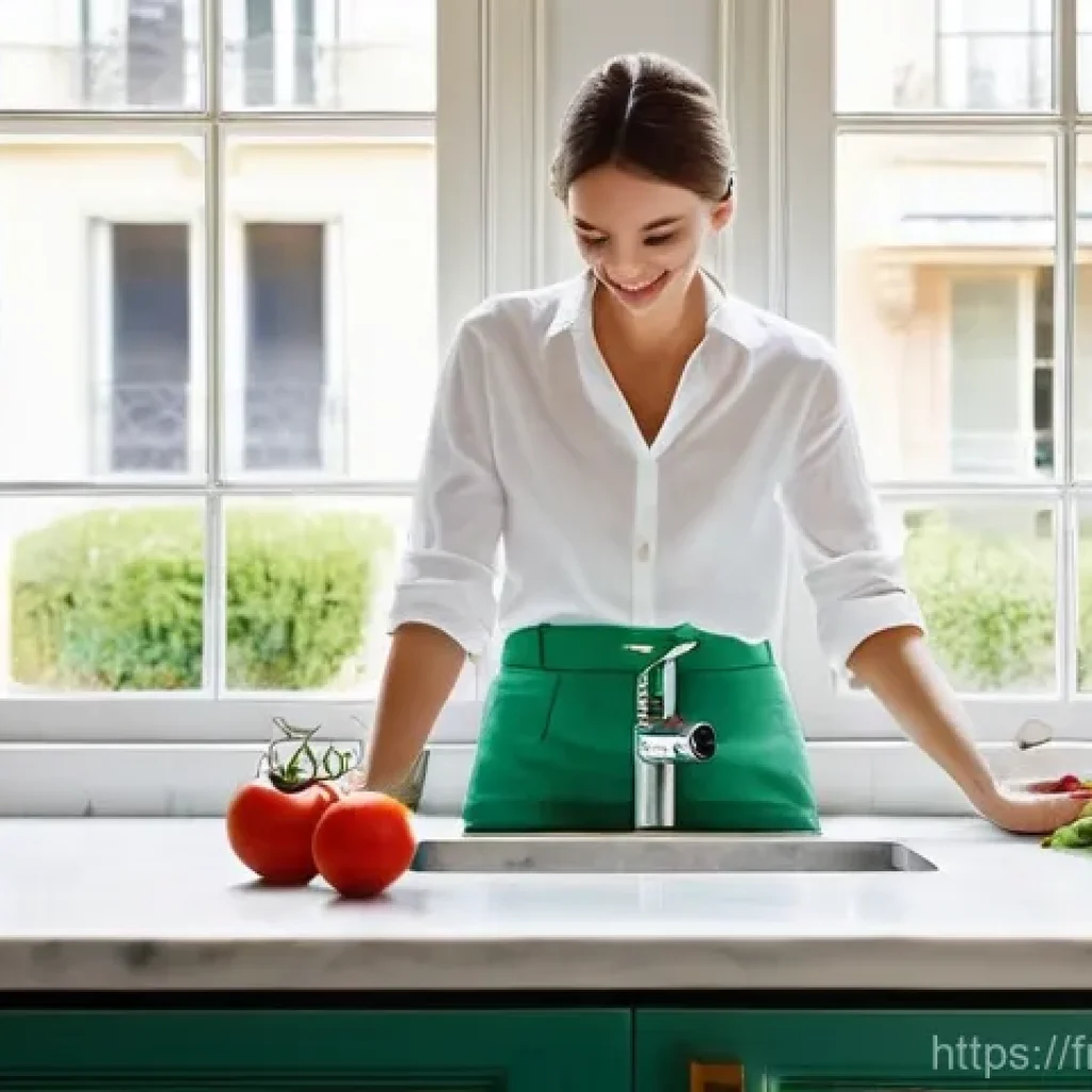 자연형 물 정화 시스템의 설치 후 효과 관찰 - **Prompt 1: The Revelation of Pure Taste in a French Home**
    A vibrant, sunlit modern French kitc...