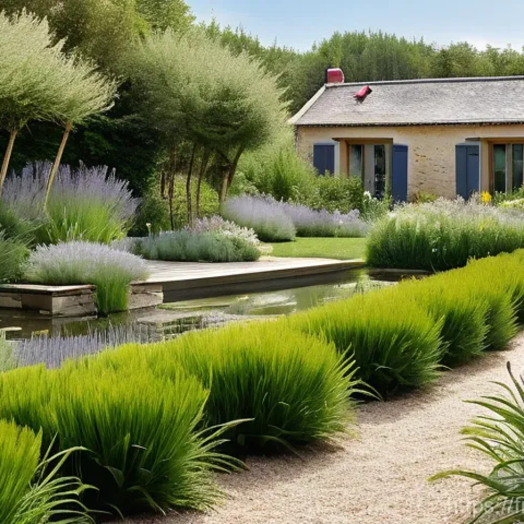 자연형 물 정화 시스템의 연구 및 개발 현황 - **Image Prompt: A Serene Phytopurification Garden for a French Countryside Home**
**Description...