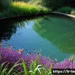 Home 22 자연형 물 정화 시스템과 지역 사회의 연계 - A vibrant, natural swimming pond in a sun-drenched garden in Ardèche, France. The water is exception...